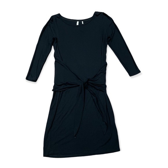 Aritzia Babaton The Group Friedman wrap / shift black dress S - Picture 4 of 11